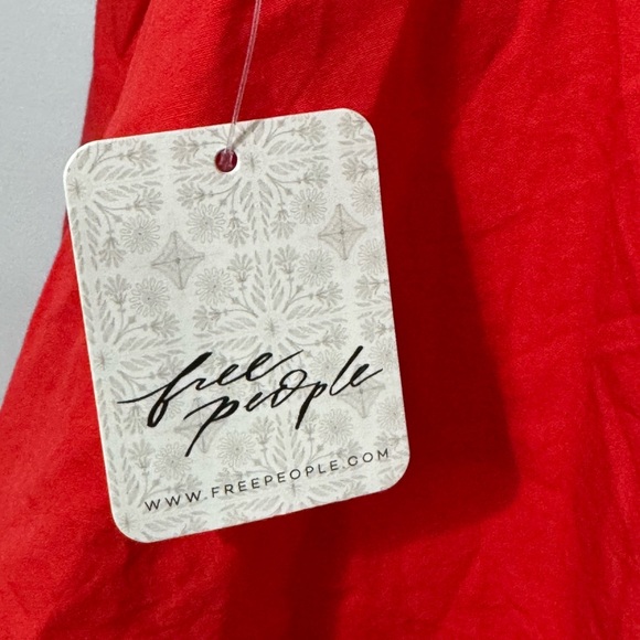 NEW Free People Struttin' Bubble Mini Dress Cherry Tomato Size XS - Picture 8 of 12